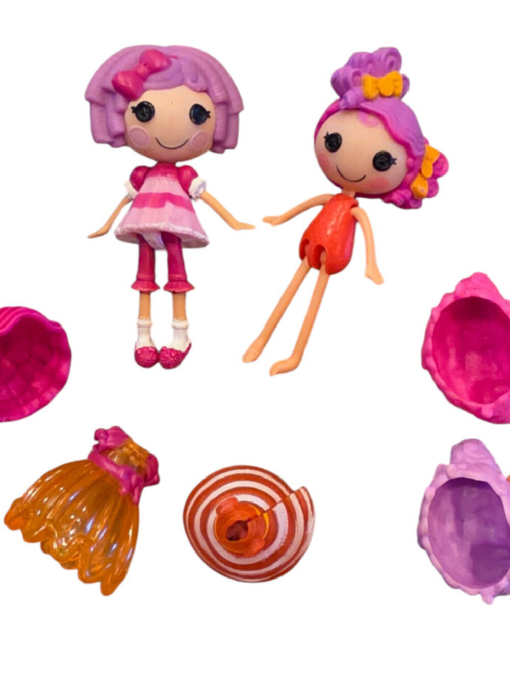 Set of 2 Lalaloopsie Mini Doll Pillow Featherbed #1 Of Series 1 2011